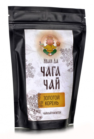 Чайный напиток "Чага Чай" с золотым корнем, 100гр