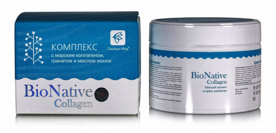 Bionative Collagen. Крем-коллаген + мягкий пилинг, 200мл.