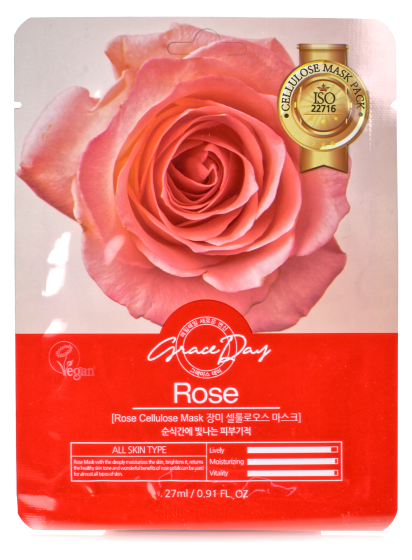 Маска тканевая для лица с розой  27 мл
