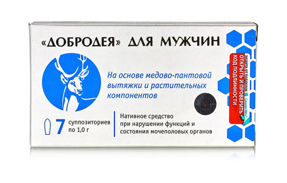 Пантовые свечи от простатита ректальные для мужчин 7 шт суппозитории при проблеме с мочеиспусканием