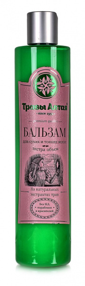 Бальзам "Для сухих и тонких волос" 350мл. Травы Алтая