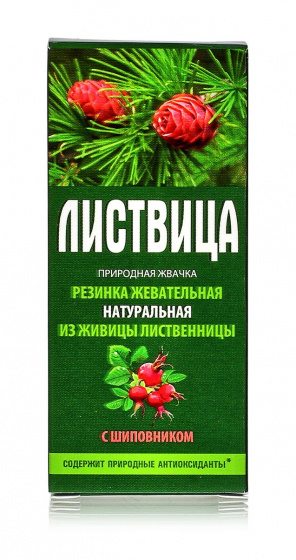Смолка лиственничная "Листвица", с шиповником 4шт по 0,8гр