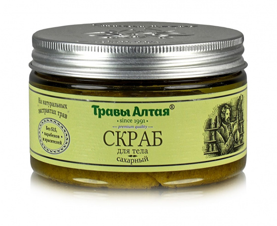 Скраб для тела "Сахарный" 250гр. Травы Алтая