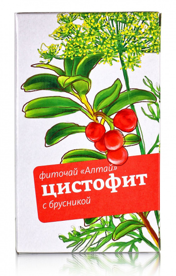Фиточай Алтай № 28 "Цистофит с брусникой". При цистите. 30 ф/п