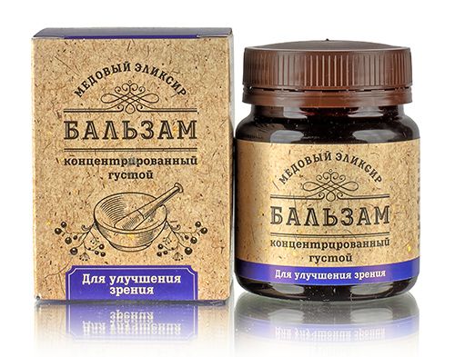 Бальзам концентрированный густой. "Для улучшения зрения" 140гр.