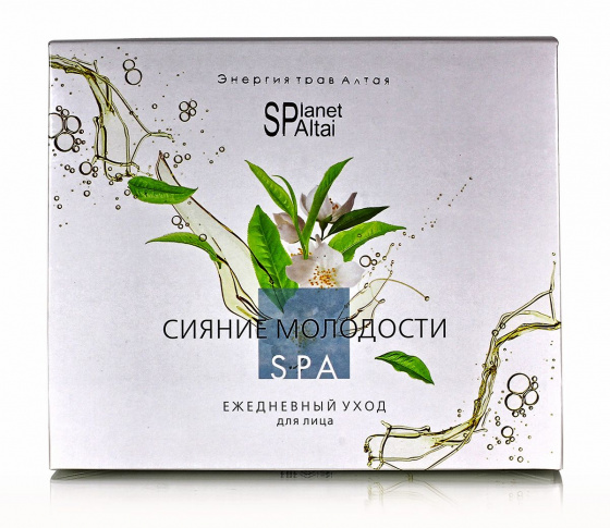 Planet SPA Altai Подарочный набор "Сияние молодости" (гель д/умывания + крем/лица дневной и ночной)