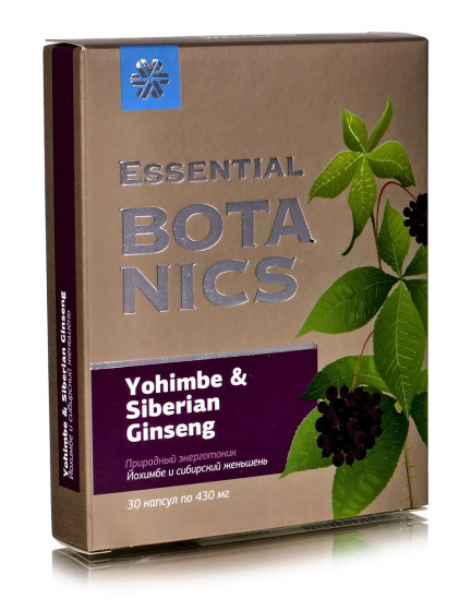 Витамины для мужчин Йохимбе и сибирский женьшень в капсулах 30 к мужская сила для потенции