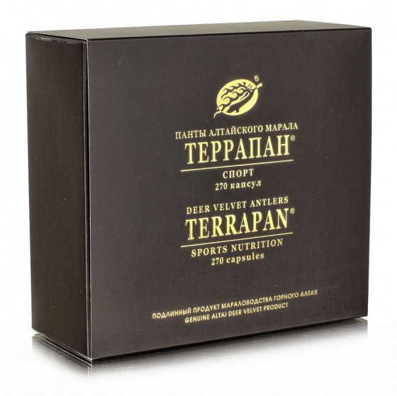 ТерраПан "Спорт" с пантами алтайского марала. 2*135 капсул (Полный курс) Пантопроект