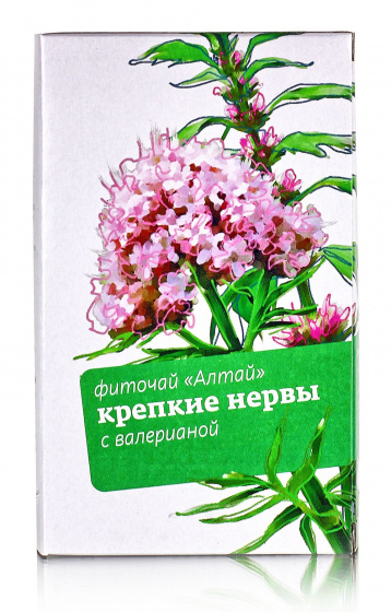 Фиточай Алтай № 33 "Крепкие нервы. С валерианой". Расслабляющий. 30 ф/п