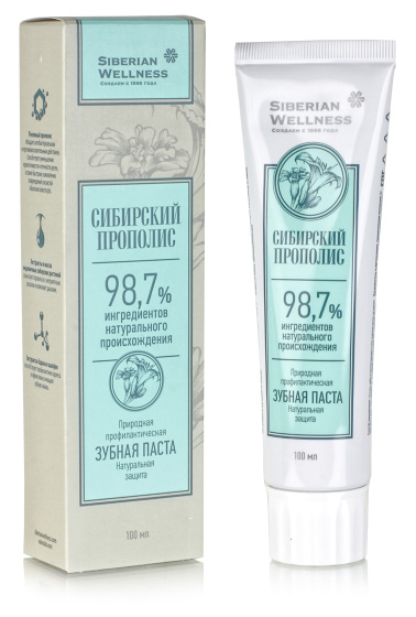 Зубная паста. Сибирский прополис 75мл.