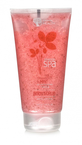 Siberian SPA Collection. Скраб для тела "Лесная земляника и мята" 150мл.