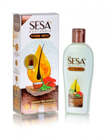 Индийское масло для роста волос, 110 мл / Ayurvedic SESA STRONG / аюрведическое масло для кожи головы