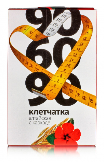 Клетчатка "Алтайская 90х60х90" с каркаде. 15 пакетиков