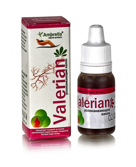 Капли успокаивающие Valerian. 10мл.