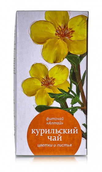 Фиточай "Алтай" "Курильский чай. Цветки и листья". 20 Фильтр-пакетов по 1.5гр.
