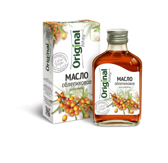 Масло облепиховое 100мл. Алтайское холодного отжима. Original Altay