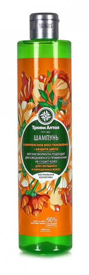 Шампунь "Для секущихся и окрашенных волос" 350мл. Травы Алтая