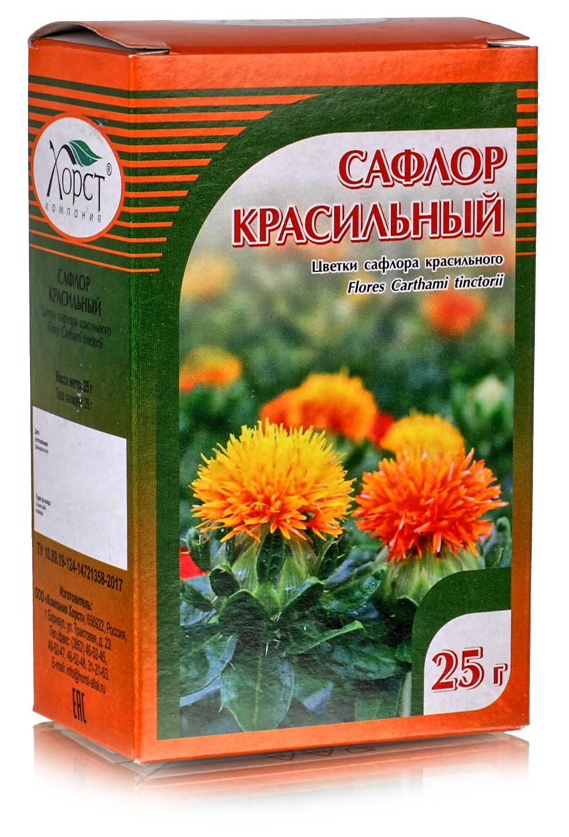 Сафлор красильный, цветки 25 гр