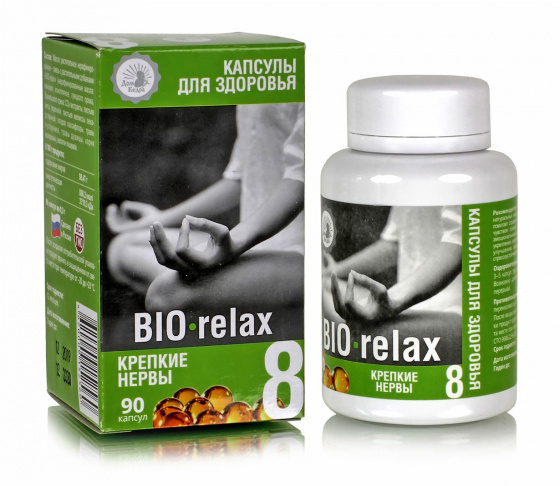 БиоРелакс Крепкие нервы. Капсулы для здоровья "BIO-Relax" 90 капсул по 0,3гр