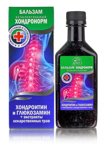 Бальзам "Хондронорм" 250мл. При заболеваниях суставов, костей