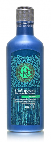 Эршэм. Энергия. Укрепляющий шампунь для нормальных волос 250мл. Зеленая серия без лаурилсульфатов