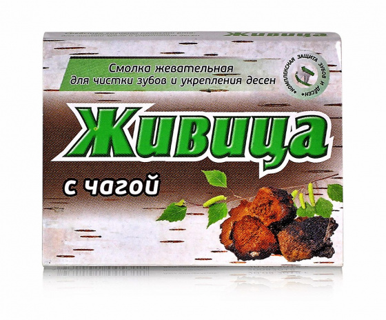 Смолка жевательная "Живица", с чагой 5шт по 0.8гр