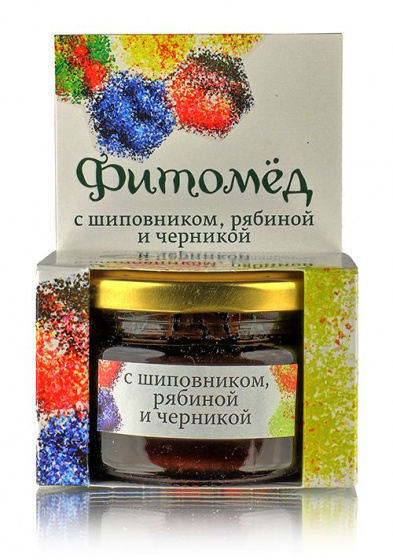 Фитомед с шиповником, рябиной и черникой, 230 г
