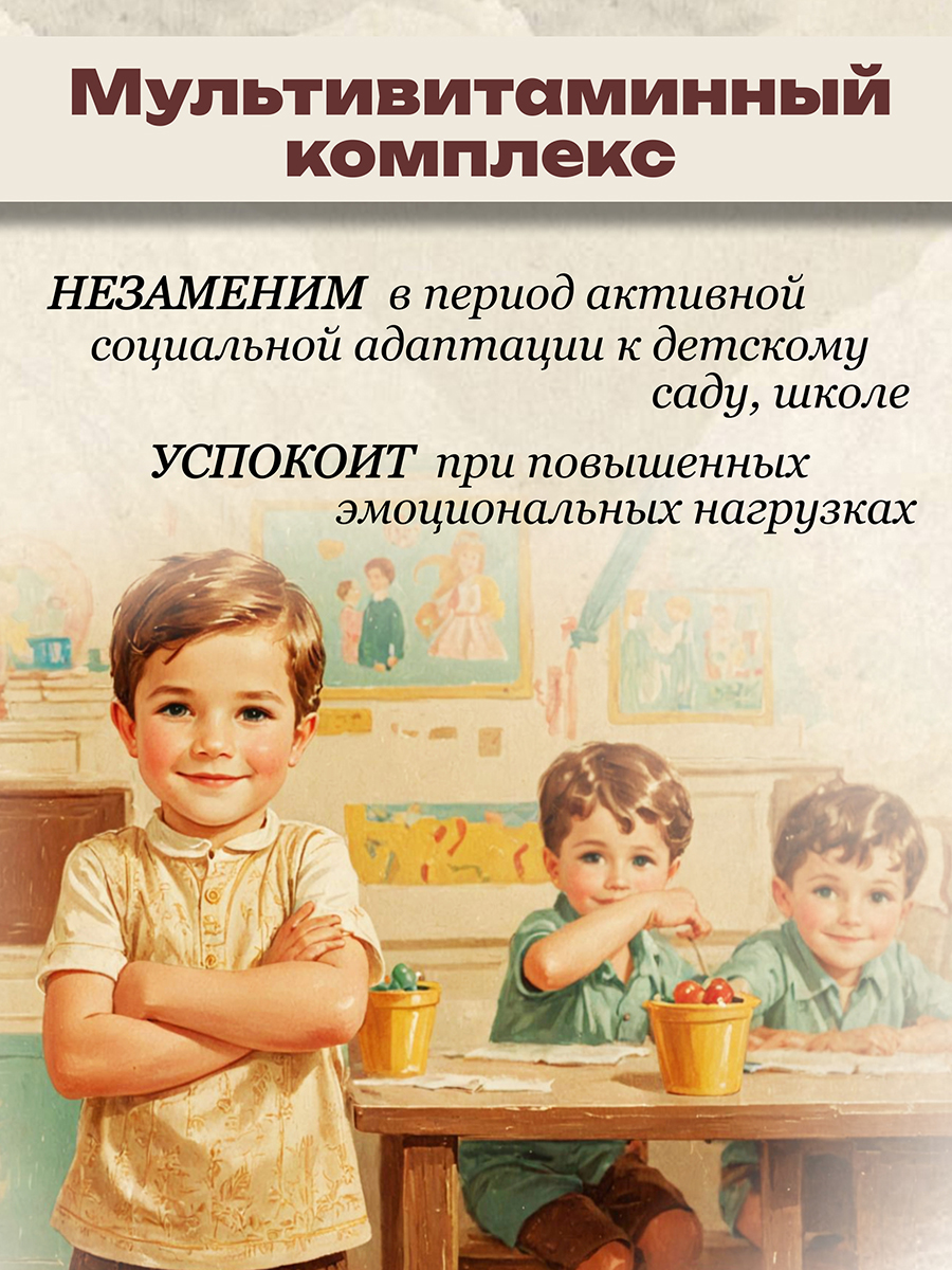 Биоактивный фитокомплекс серии VITA KIDS, IQ-VISION, 10 шт. по 10 мл