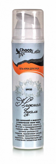 Гель-крем для лица НЕЖНАЯ ВУАЛЬ дневной, SPF20, матирующая,для жирной и комбинированной кожи 50мл.