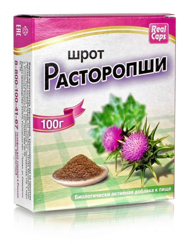 Расторопша шрот применение