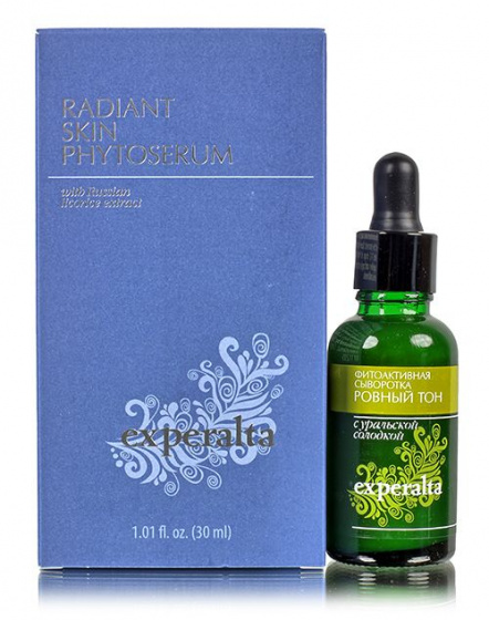 Experalta.Эксперальта. Фитоактивная сыворотка "Ровный тон" с уральской солодкой 30мл. 35+, 40+, 50+, 60+
