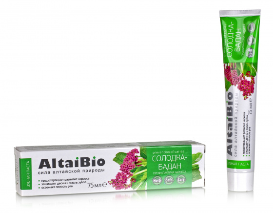 Зубная паста для профилактики кариеса Солодка-Бадан 75 мл
