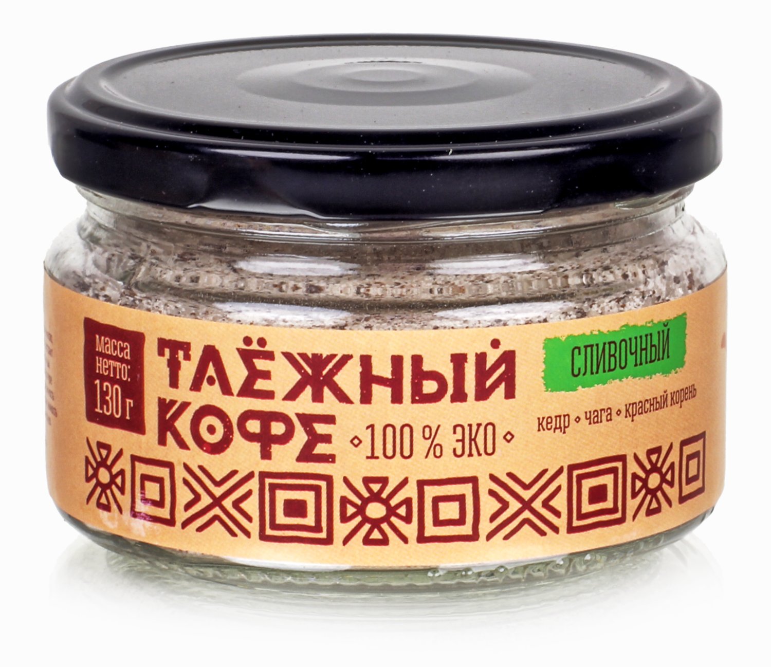 Таёжный кедро кофе без кофеина Сливочный Тайга рядом 130  гр.