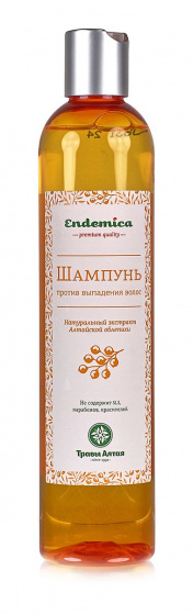 Шампунь "Endemica" против выпадения волос (натуральный экстракт Алтайской облепихи) 350мл.