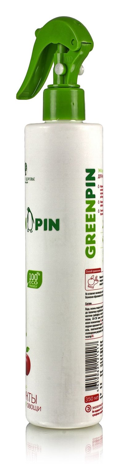 Green pin. ЭКО средство для мытья фруктов и овощей 350мл.