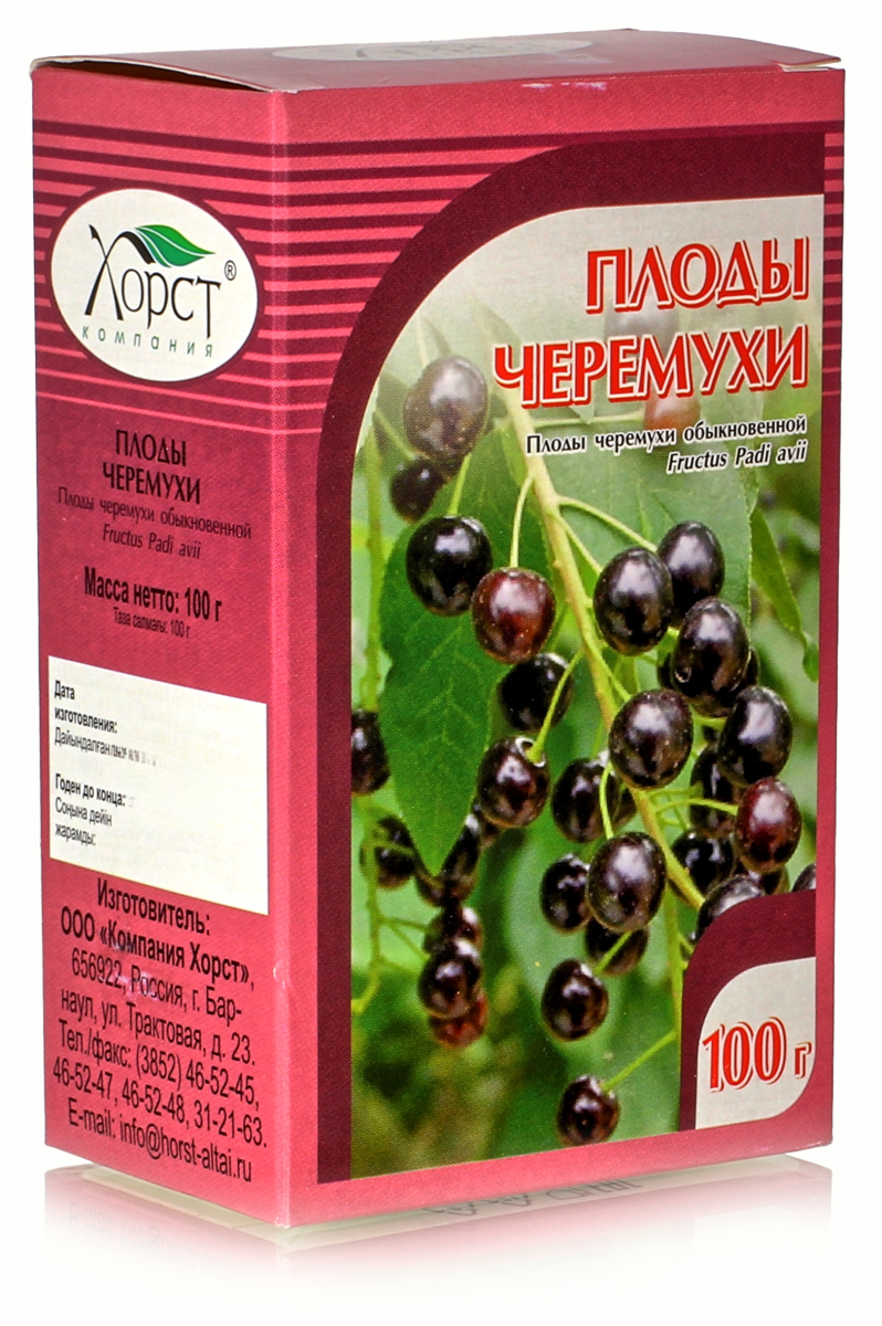 Черемуха, плоды 100гр. купить в Москве в одном из наших магазинов или с  бесплатной доставкой по Москве в интернет-магазине по низкой цене. Рецепты,  применение, отзывы.