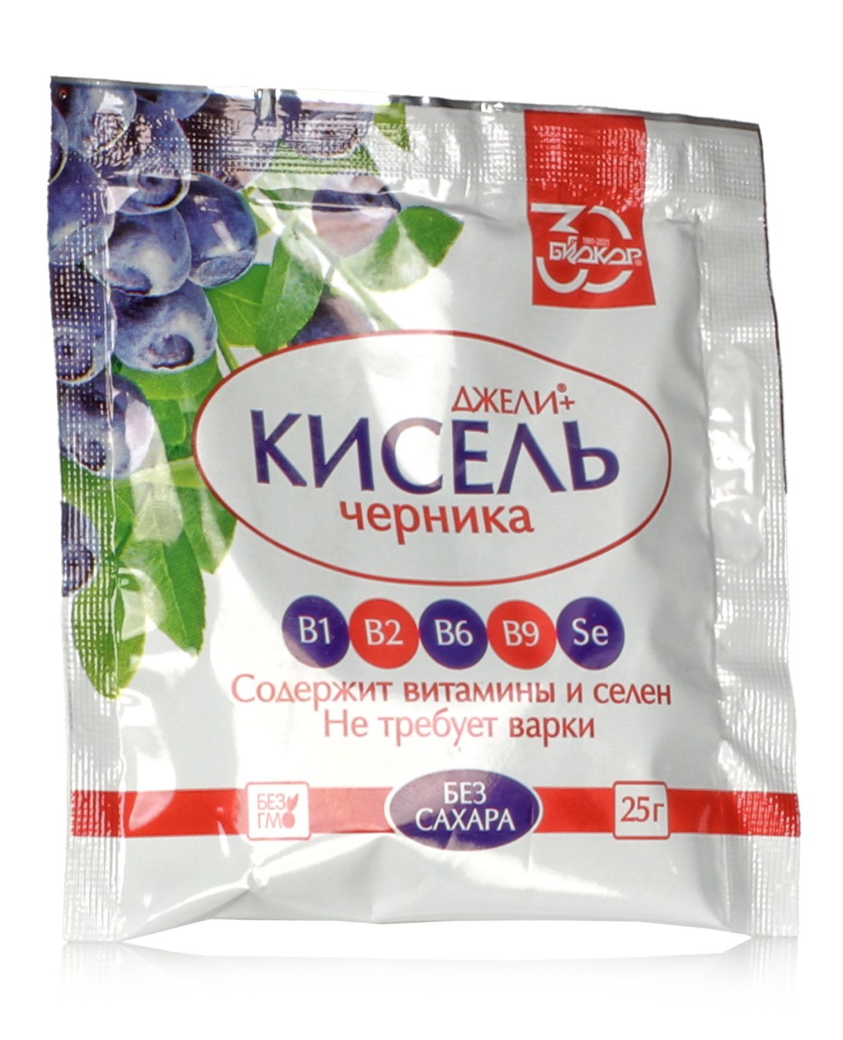 Кисель Черника содержит витамины и селен 25 г