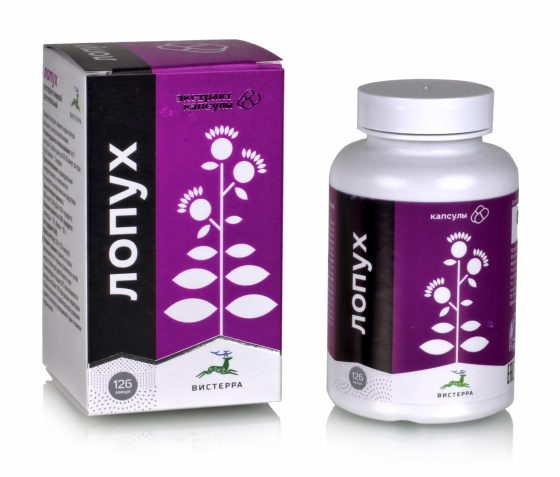 Лопух экстракт в капсулах, Вистерра 126 капс