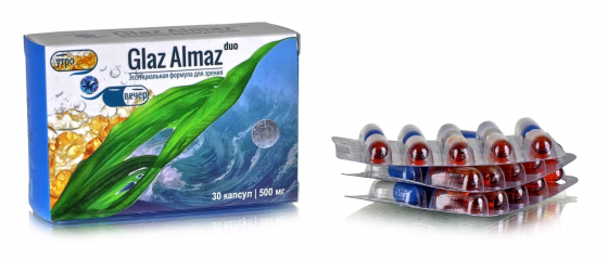Глаз Алмаз фитокомплекс для зрения Glaz Almaz DUO 30 капс