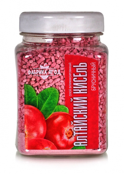 Алтайский кисель быстрого приготовления Брусничный, 250 гр.