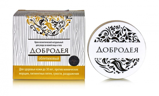 Крем косметический натуральный "Добродея" облепиховый 30 мл.