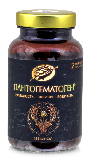 Пантогематоген. Молодость, энергия и жизненная сила 112 капсул (полный курс) Пантопроект