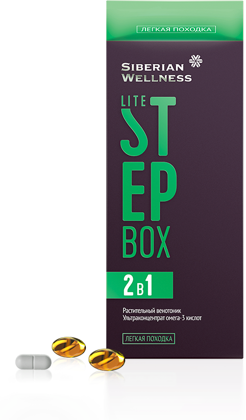 Венотоник от варикоза вен на ногах от отеков рутин, диосмин, омега 3 для вен и сосудов Набор Степ Бокс