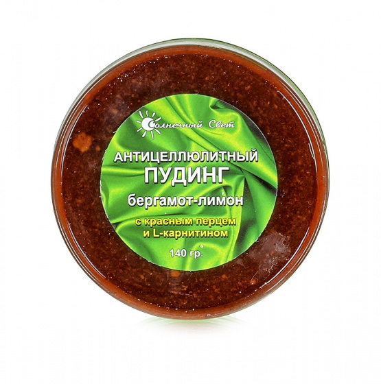 Антицеллюлитный пудинг. Бергамот-лимон 140гр.