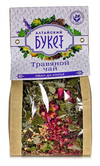 Травяной чай "Иван-да-Марья" 90гр. Алтайский букет