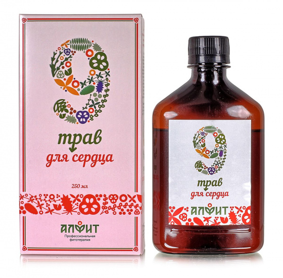 Бальзам "9 трав для сердца". 250мл.
