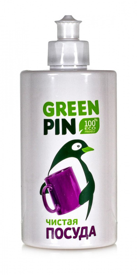 Green pin. ЭКО средство для мытья посуды 450мл.