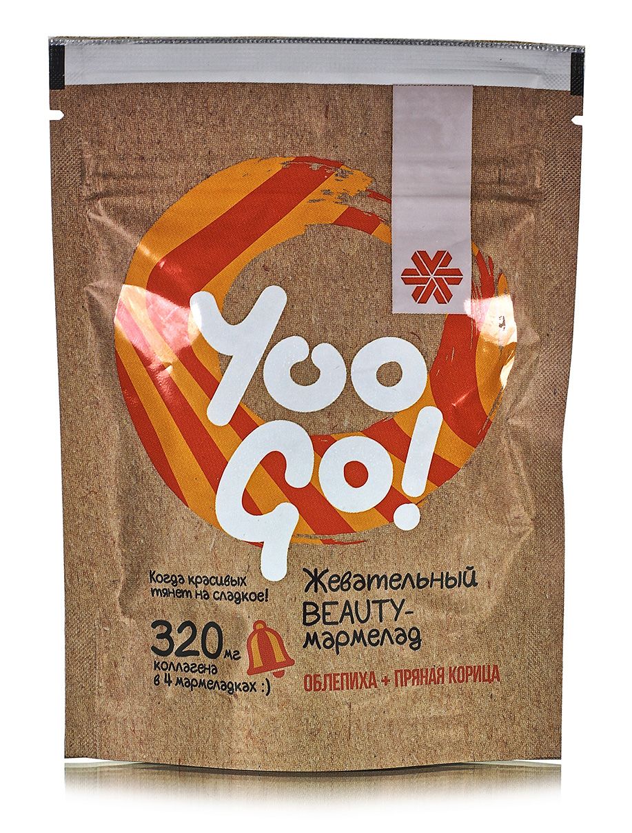 Yoo GO Мармелад с облепихой и корицей 90гр.