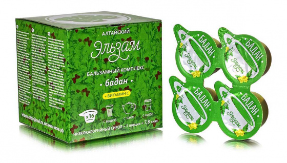 Эльзам "Бадан", 16 порций по 14гр
