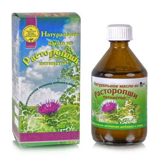 Натуральное масло из расторопши пятнистой, 100мл